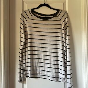 Black and white striped long sleeve